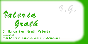 valeria grath business card